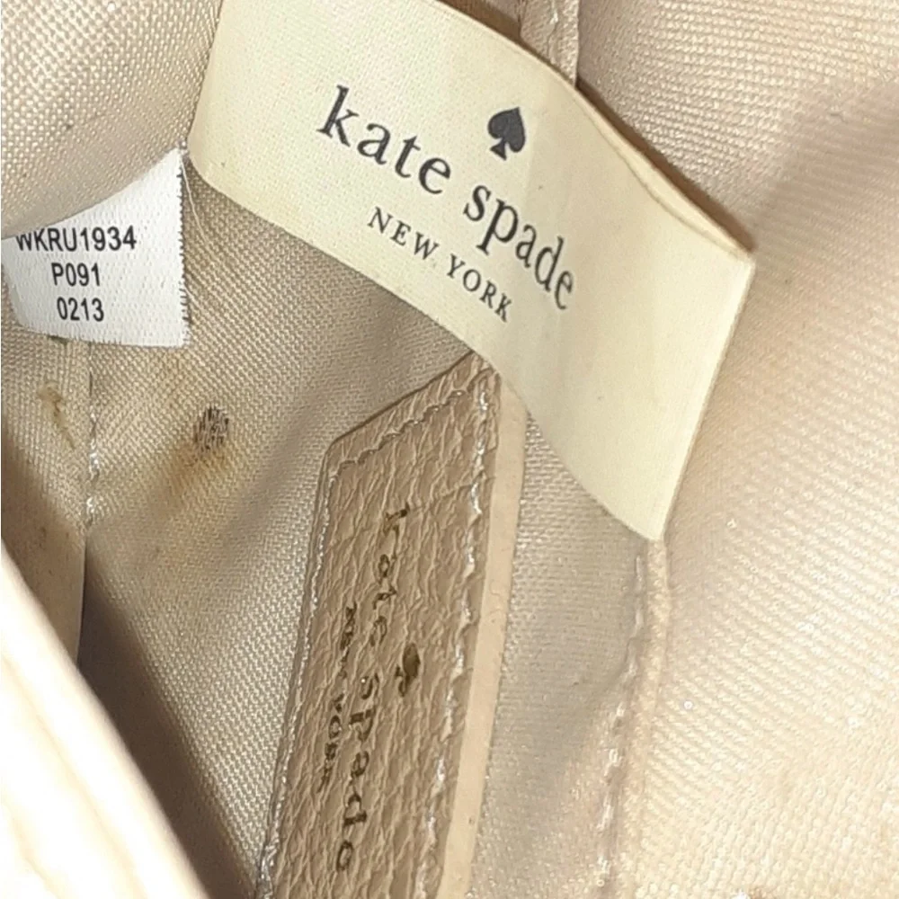 Kate Spade Elegant White Off Leather Chain Bag